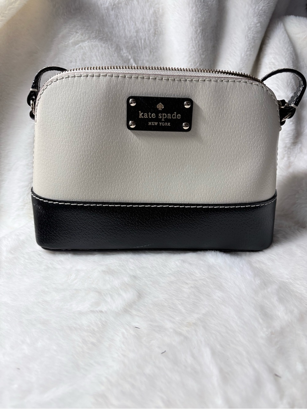 kate spade Two-Tone Black and White Crossbody Bag